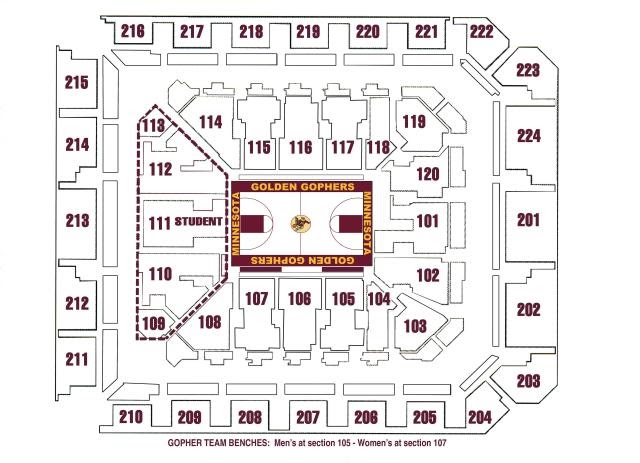 Williams Arena 3d Seating Chart