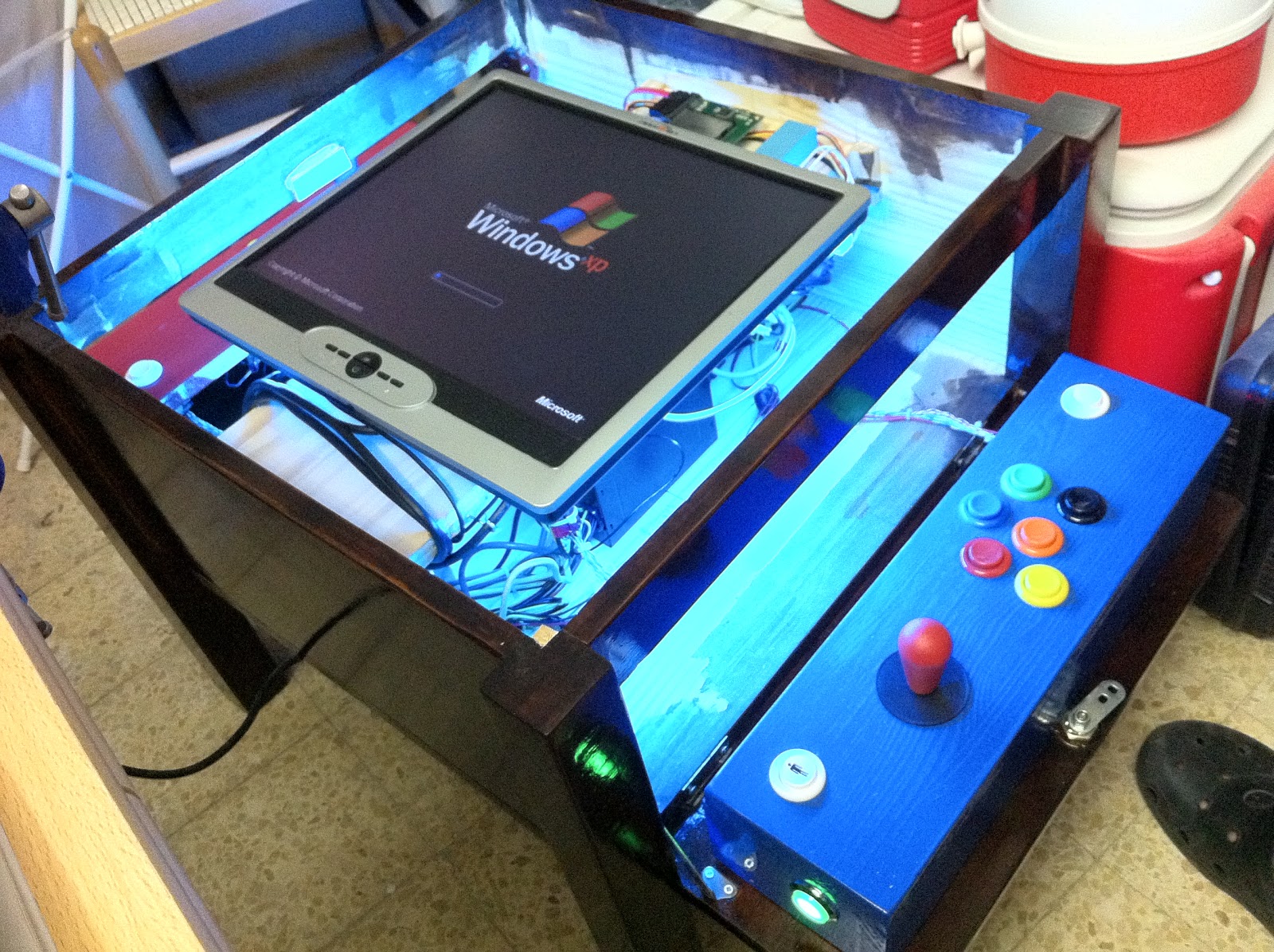 DIY Arcade Coffee Table Almost there!