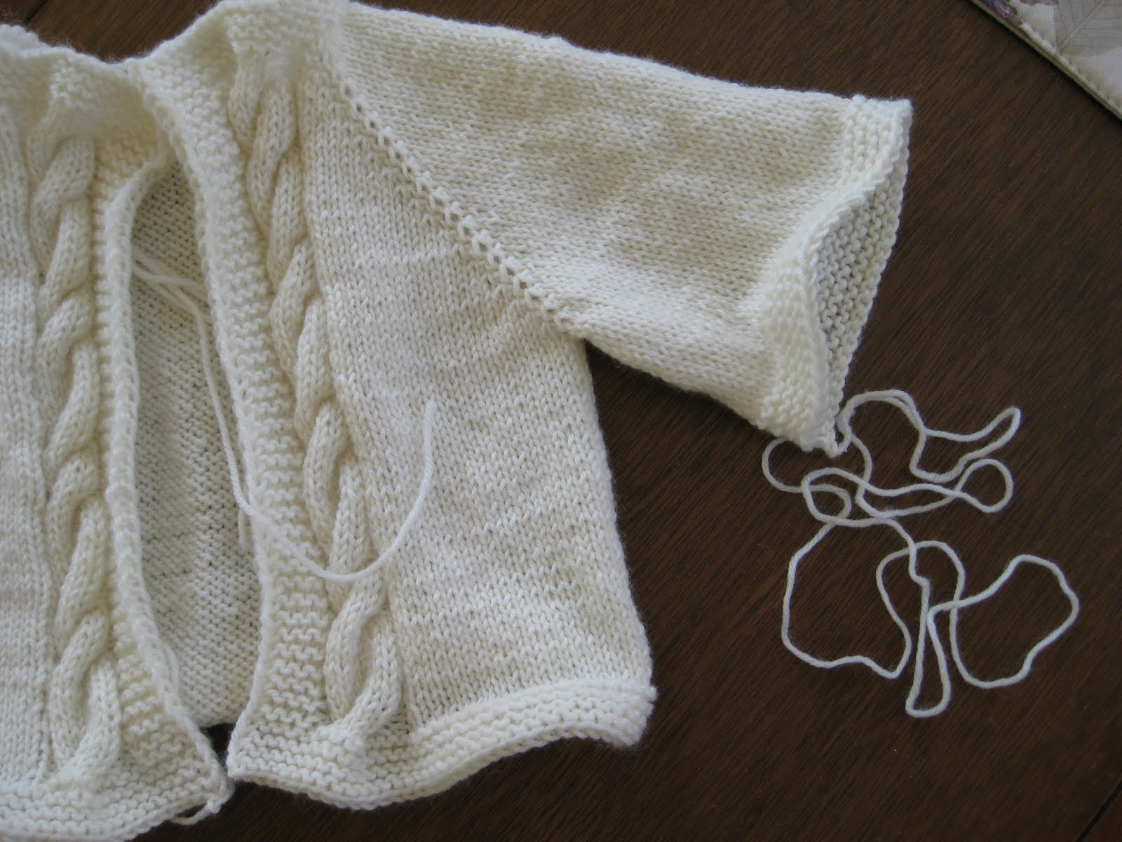 A Piper Knits: A Little Baby Cable Raglan