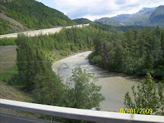 Looking down into the river valley