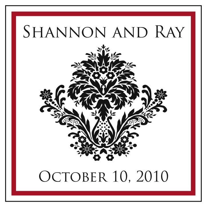 Custom Wedding Monograms for Shannon Shannon's wedding colors are Black and