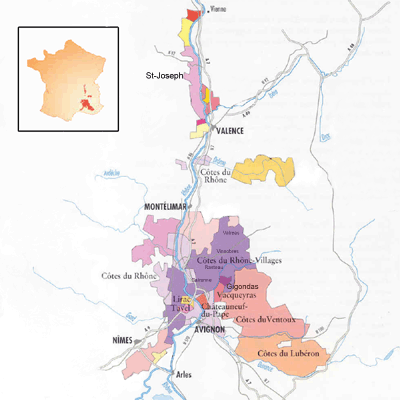 Map Of Rhone
