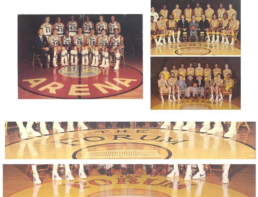 Basketball Court Designs Lakers Courts of the 1960s and '70s (Sports Arena and Forum)