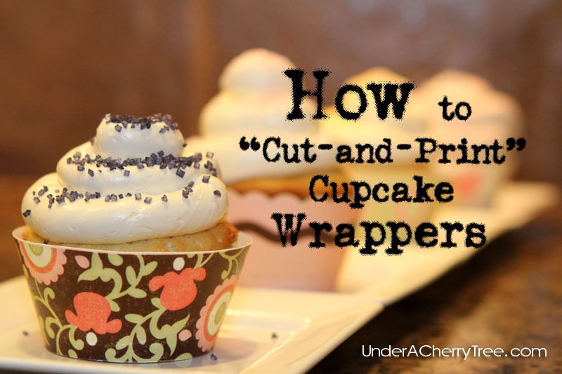 Under A Cherry Tree Cupcake Wrappers Video Tutorial 1 How to "Cutand