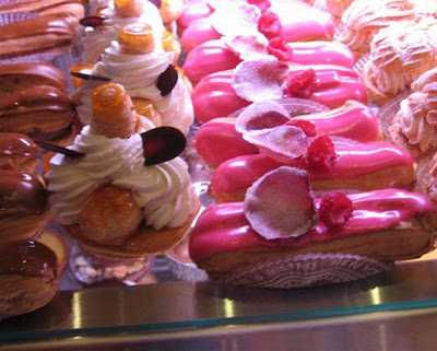 Fauchon hot pink eclairs