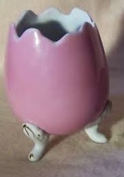 pink egg cup