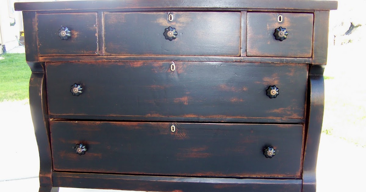 thepaintedcupboard Antique Black Dresser