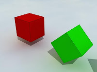 cubo, hexaedro regular, cubo rotado