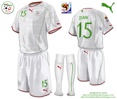 اللباس الرسمي للمنتخب الجزائري في كأس العالم.أدخل و أعطينا رأيك Algeria+home