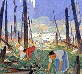 Picking Blueberries, 1928-1933