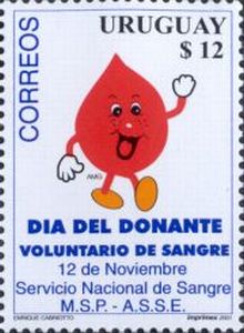 Sello Conmemorativo "Día del Donante Voluntario de Sangre"