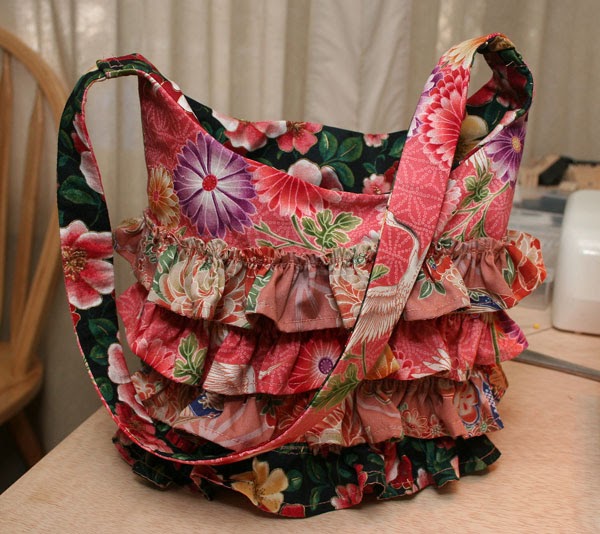 ruffles purple bag