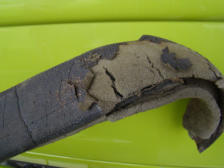 The old engine compartment seal