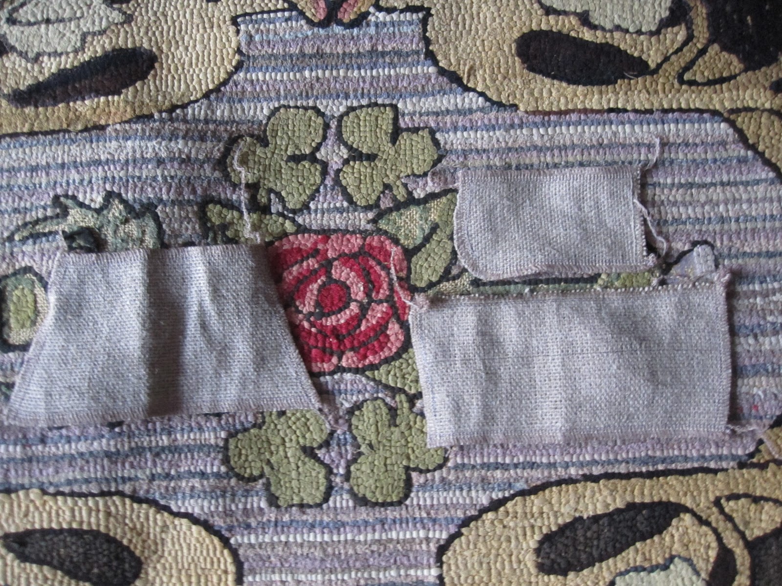 REPAIRING OLD HOOKED RUGS