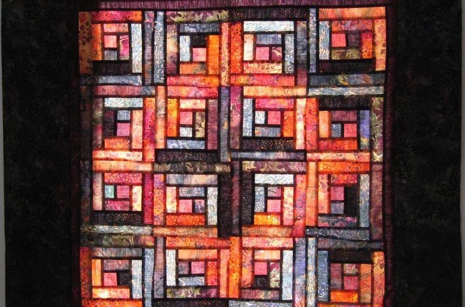 The Free Motion Quilting Project How to Quilt a Log Cabin Quilt Part 1