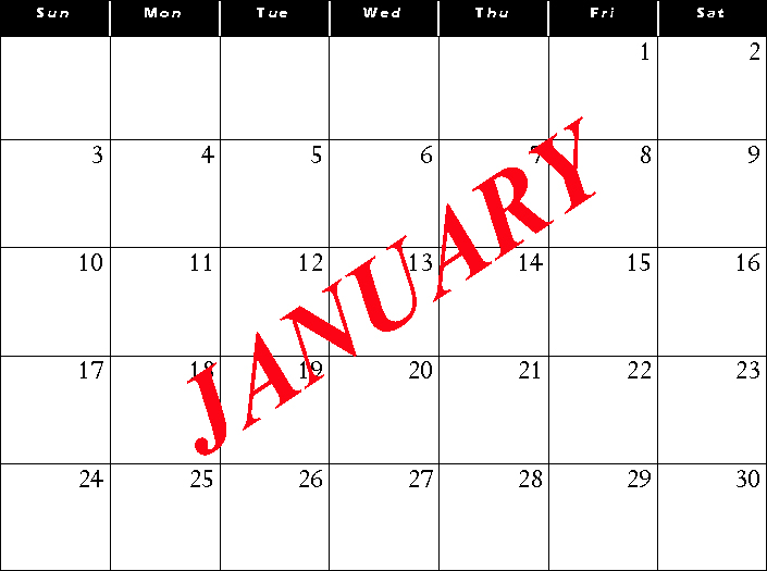 The end of January.