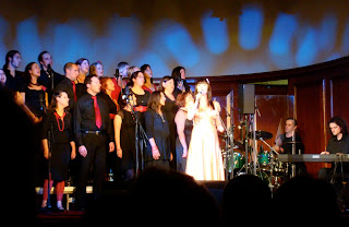 Bronagh Gallagher singing with the Inishowen Gospel Choir as part of 2009 Belfast Festival at Queen's