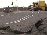 Belfast Cromac Street road collapse - image (c) BBC