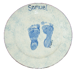 Blue Baby Footprint