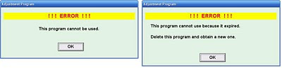 adjustment-program-error-message