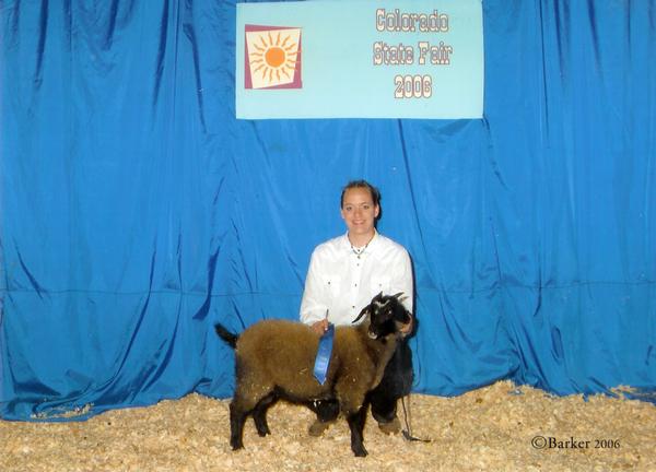 Sugar Lips~1st Place Spring Born Doe~2006 Colorado State Fair