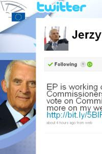 Screenshot of Mr Buzek's Twitter page