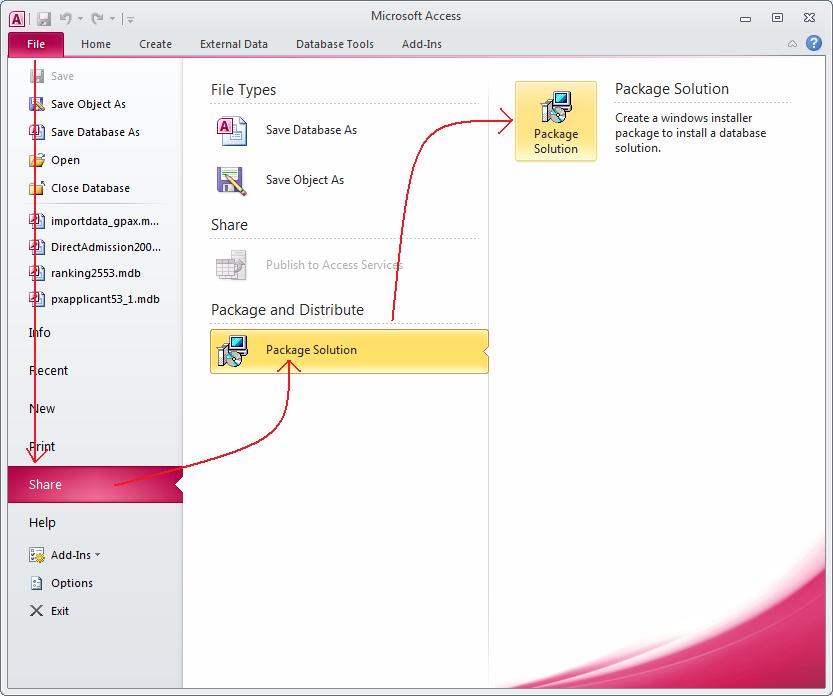 how to use access runtime 2010 how to use access runtime 2010