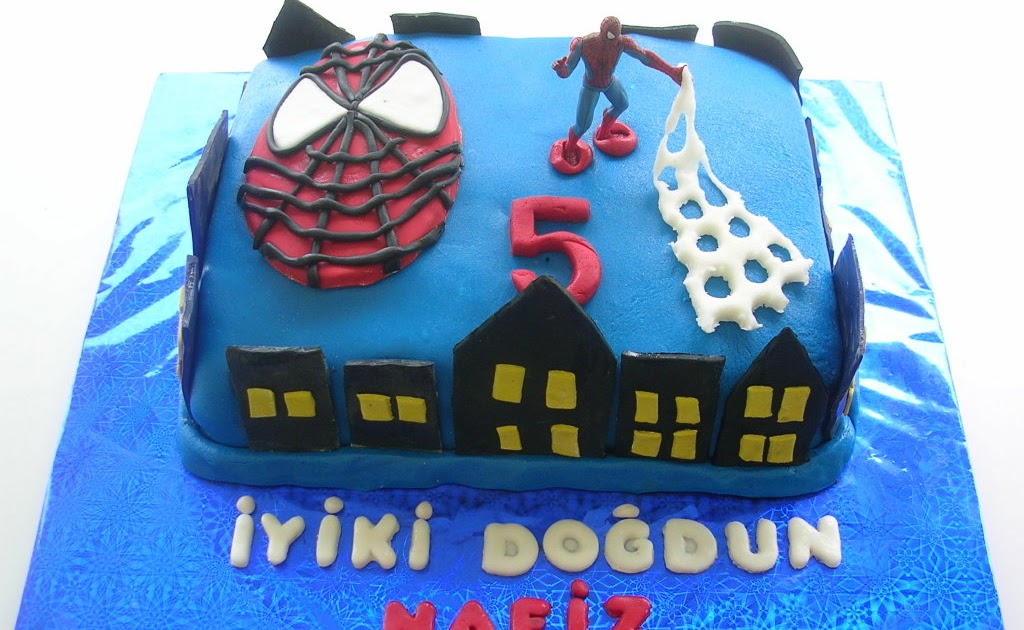 KURABİYE ADAM PASTA TASARIM ATÖLYESİ Spiderman Pasta ve Spiderman