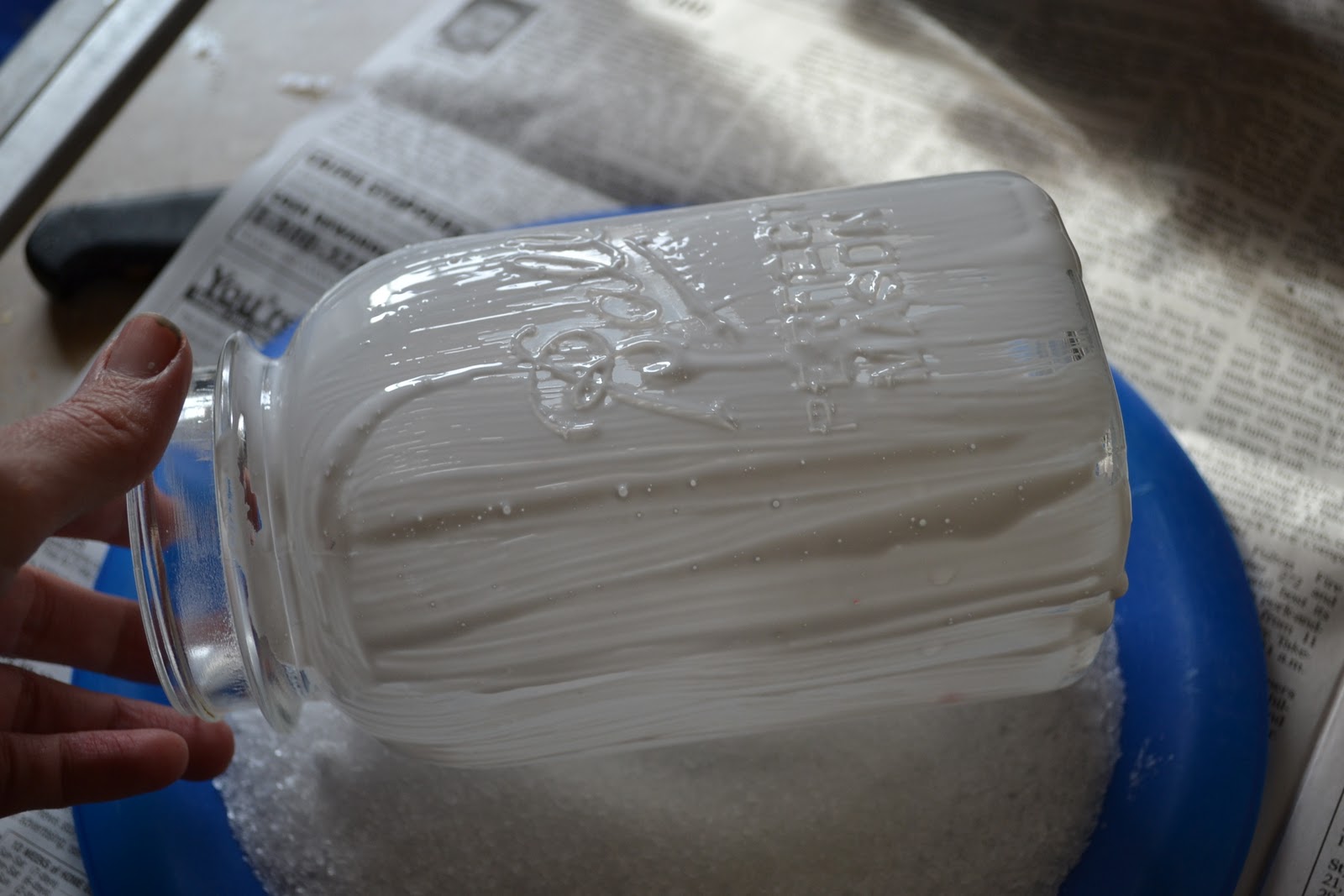 Thrifty Decorating Epsom Salt Jars