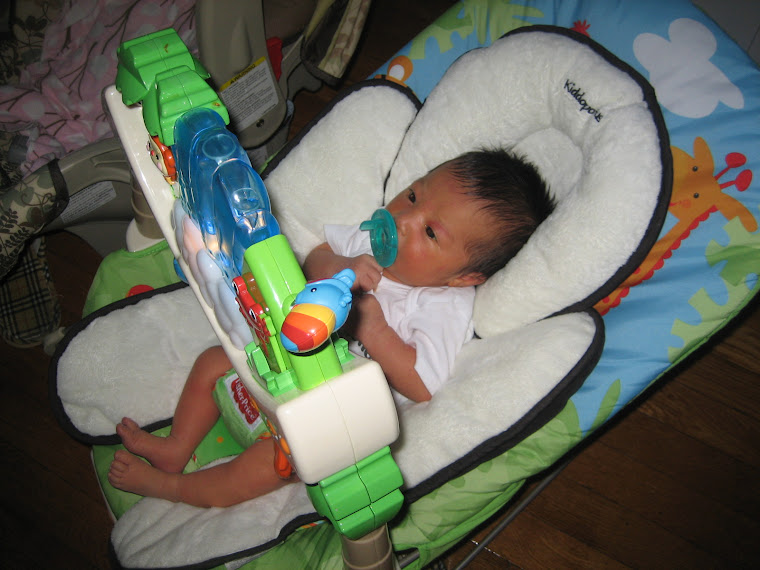 Sitting in my bouncer