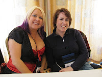 Sitting with the lovely Kelley Armstrong at The Bitten Word Launch