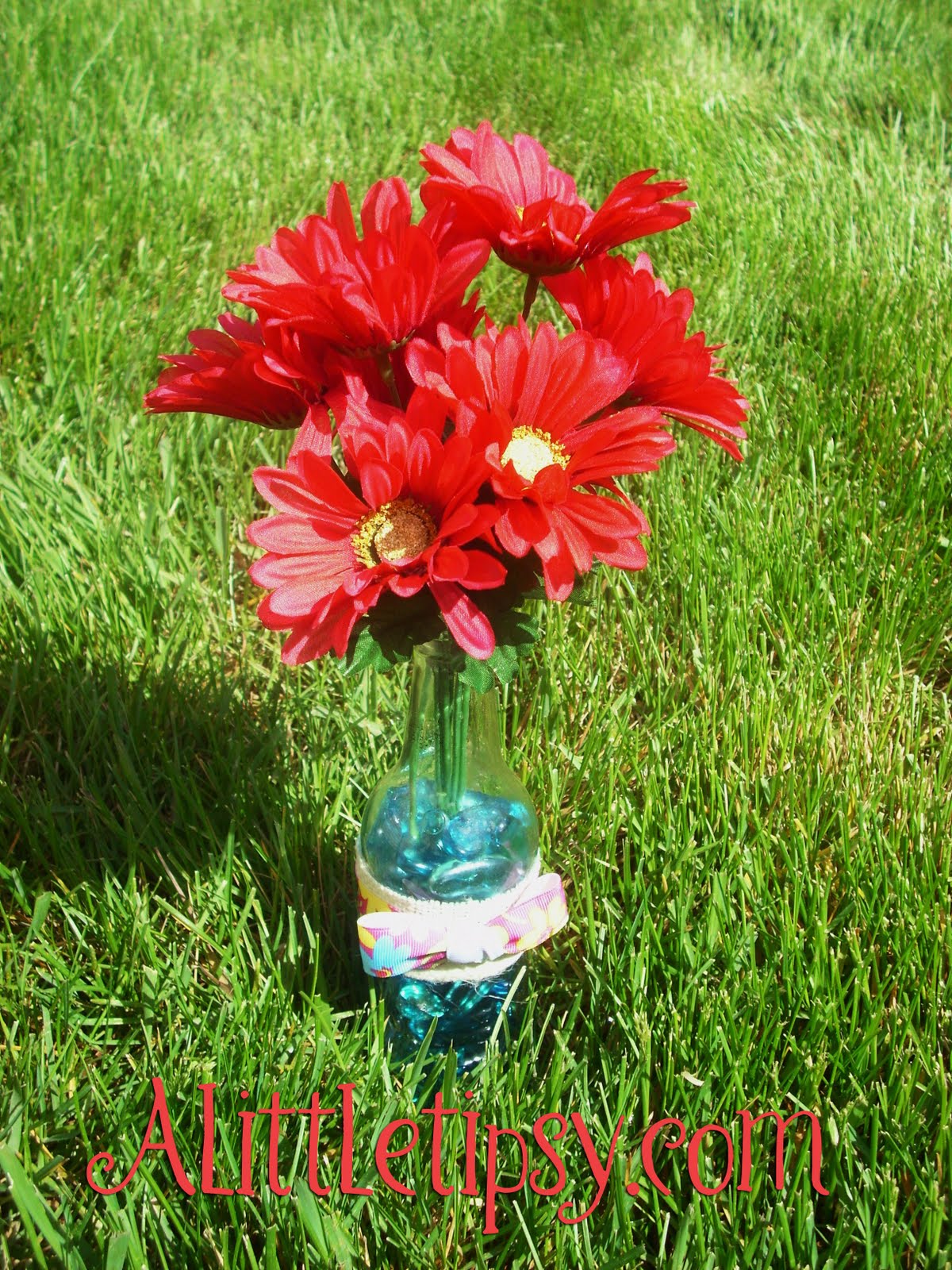 2 Spring Soda Bottle Flower Arrangement A Little Tipsy