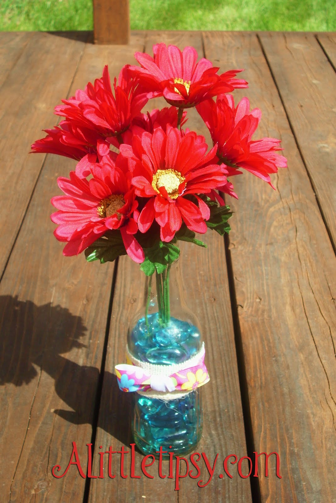 2 Spring Soda Bottle Flower Arrangement A Little Tipsy