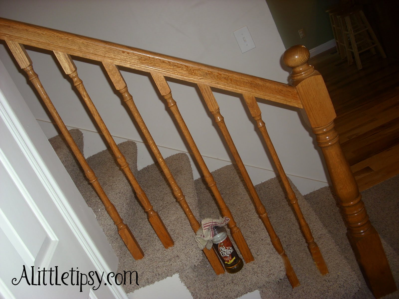 Renew an Old Wood Banister A Little Tipsy