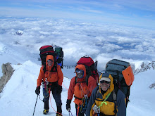 Climbers taking a quick break on the 16 Ridge
