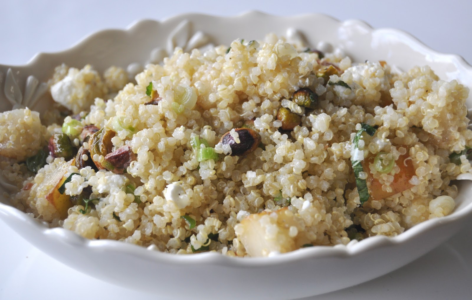 Impeccable Taste Quinoa Salad with Pear, Feta and Mint