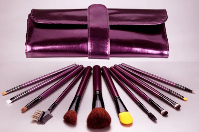 purple brushes