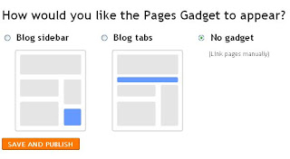 Blogger Static pages