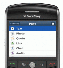 Official Tumblr BlackBerry App