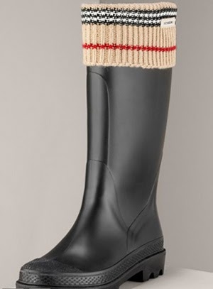 burberry rain boots. Burberry Knit Cuff Rain Boot.