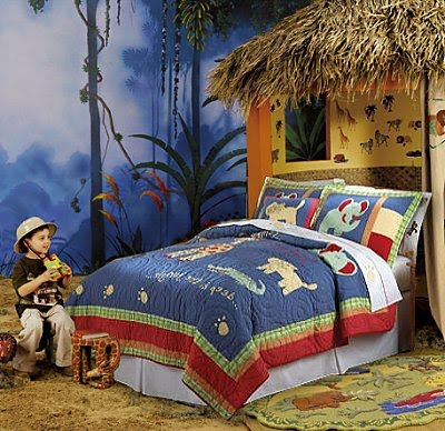 Jungle Themed Kids Bedroom