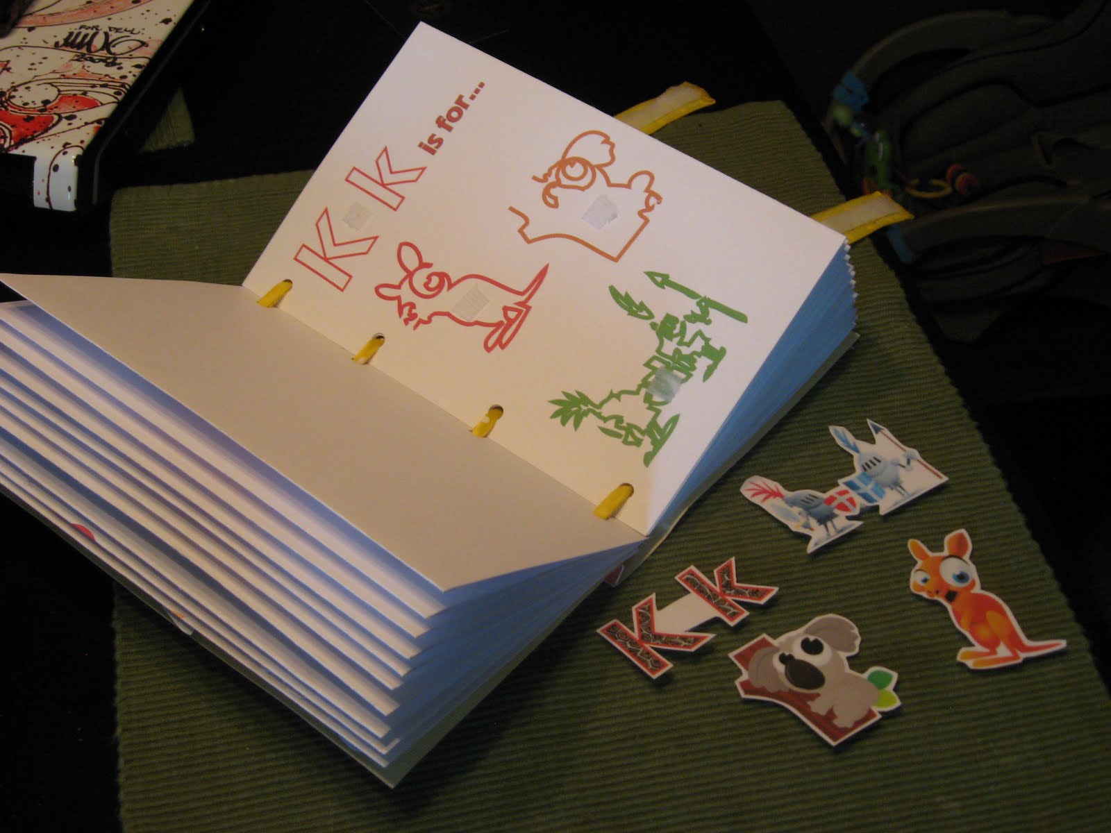 Abc book project flipped picture