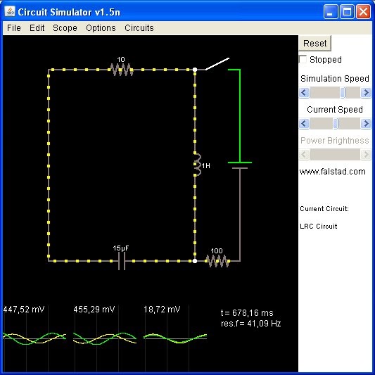 HuB's blog Electric circuit simulator java applet analog, digital
