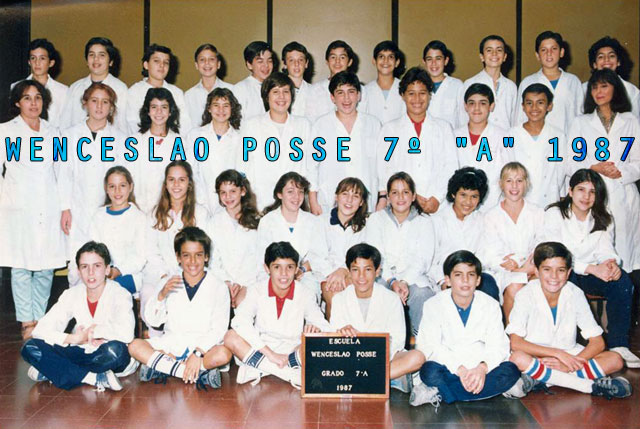 Wenceslao Posse 7º "A" 1987