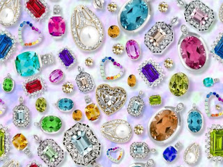 colorful loose gemstones