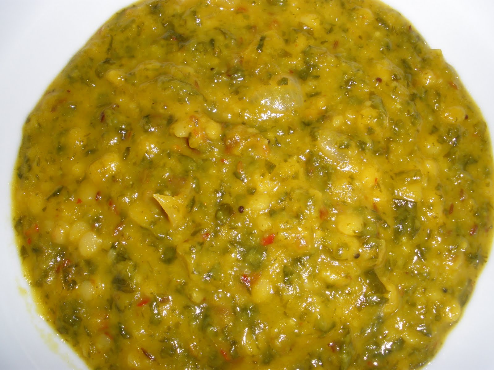 Siri's Kitchen Spinach dal (Palakura pappu)