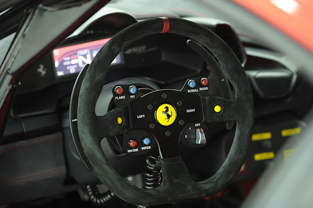 2011 Ferrari 458 Challenge Steering Wheel at BMS (Bologna Motor Show)