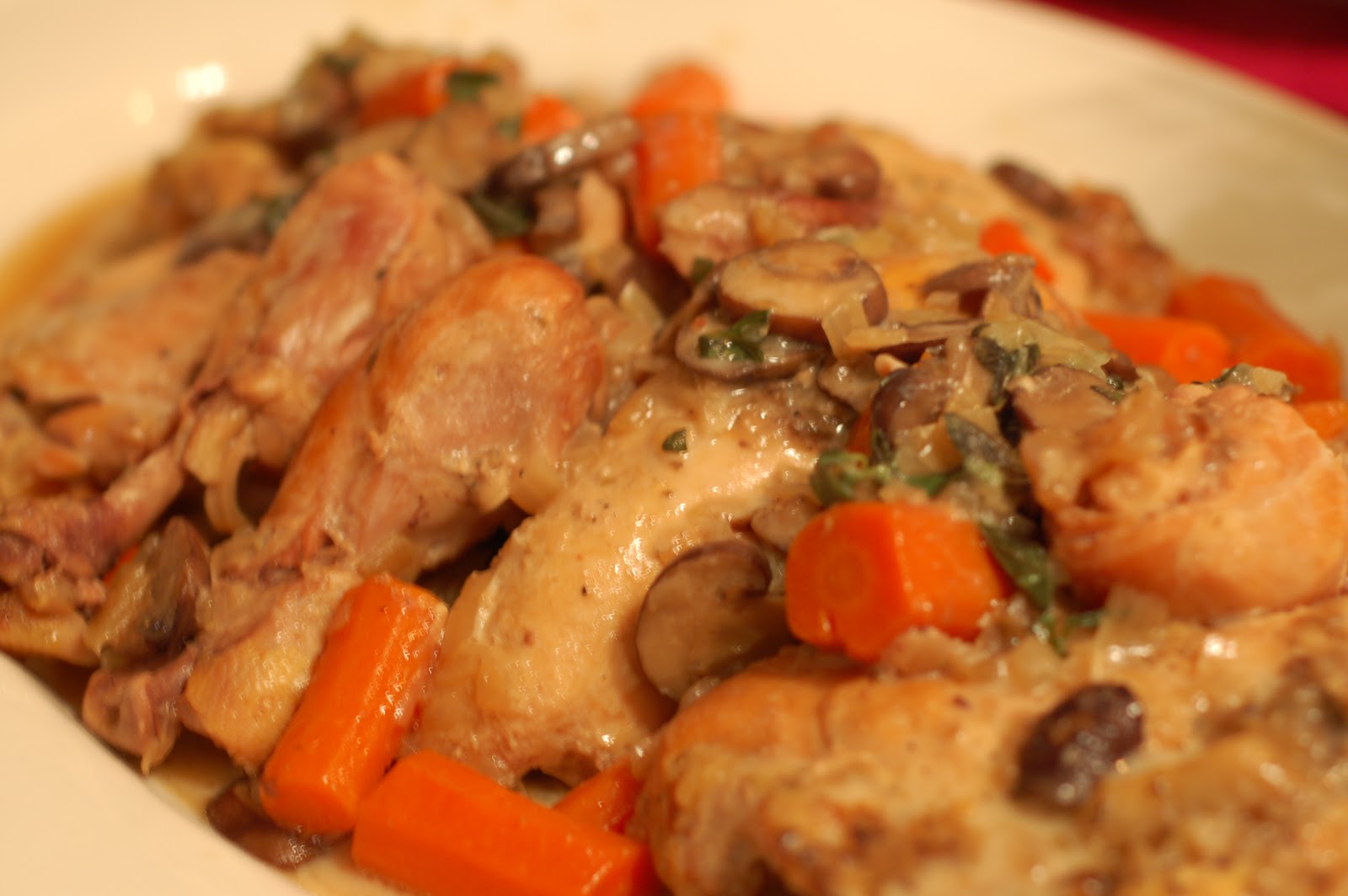 ...slowcooker chicken with wine, tarragon, and cream... lb's good spoon