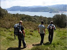 Vistas al sur durante el descenso