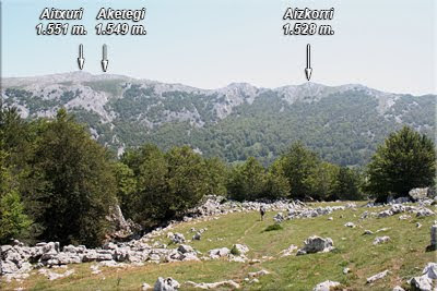 Sierra de Aizkorri desde el GR-121-1